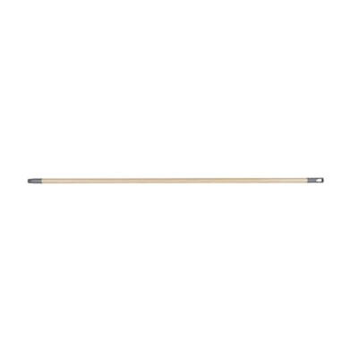 Borstelsteel in hout - met plastiek schroefdraad en ophangoog - 155 cm