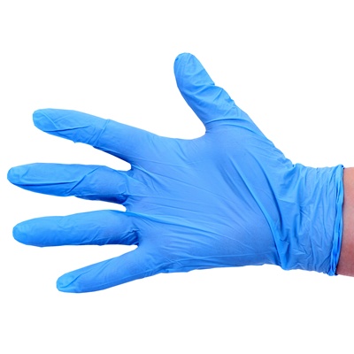 Gants jet.nitril BLEU-100pcs-S