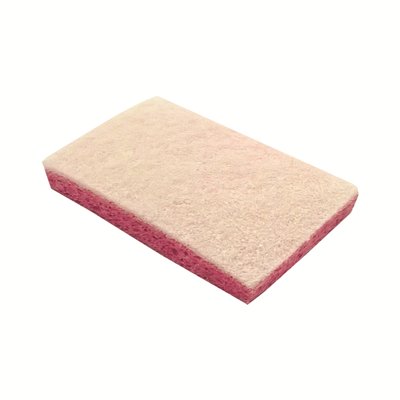 Cellulose scouring sponge - 14 x 9 cm - PINK/WHITE