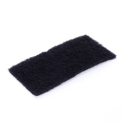 Thin Doodlebug scouring pad - 25 x 10 x 1 cm - BLACK