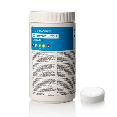 SprayWash ChlorTab Extra - 18 pieces (BE-REG-00665 - This product is a biocide classified in the closed circuit, 70837F) (Lot: 221025C10)