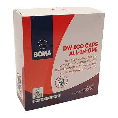 DW Eco Caps All-in-One dishwasher capsules - 1.8 kg - 100 pieces (soon to be Dish Caps)