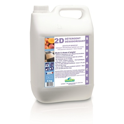 SANET 2D Mangue - dét neutre parfumé pour sols protégés - 5 l