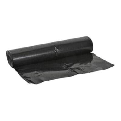 LD zak - 80 x 110 cm - T44 - 130 l - ZWART - rol 20 stuks