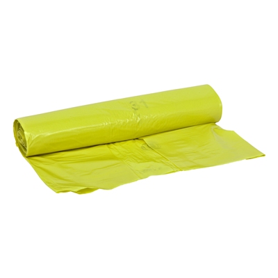 LD zak - 70 x 110 cm - T45 - 115 l - GEEL - rol 25 stuks