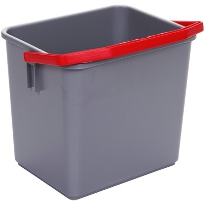 Bucket - 6 l - GREY - RED handle