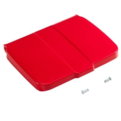 Deksel met werkplanhouder - ROOD
