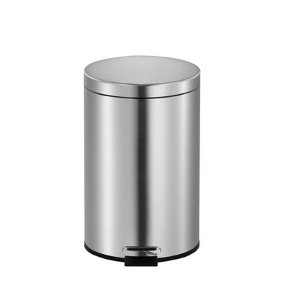 Pedal bin in matte stainless steel - 3 l