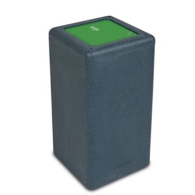 Bomabin Select Brick - 65 l - BLACK - closed lid GREEN