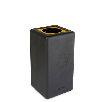 Bomabin Select Brick - 65 l - ZWART - deksel GEEL