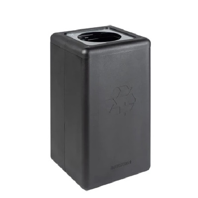 Bomabin Select Brick - 65 l - ZWART - deksel GRIJS