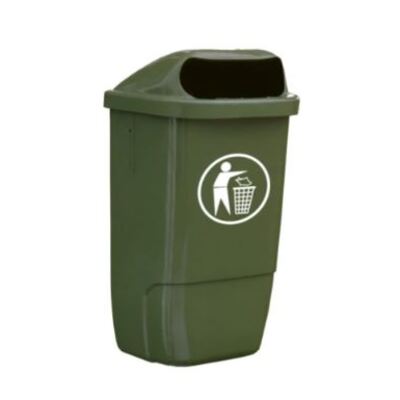 Hamburg litter bin without post - 50 l - GREEN