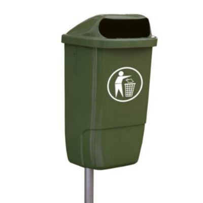 Bomabin Outdoor Hamburg avec poteau - 50 l - VERT