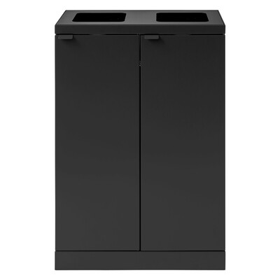 Bomabin Select Bica - 2 x 65 l - ZWART - open/open