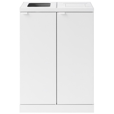 Bomabin Select Bica - 2 x 65 l - WIT - open/deksel