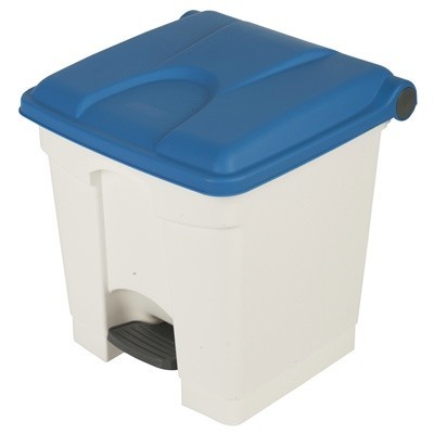 Bomabin Select Pedal Classic - 30 l - WHITE - lid BLUE