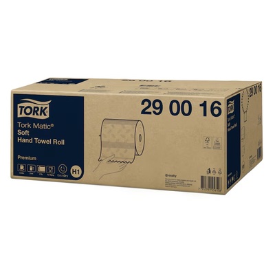 Tork Matic Premium handdoekrol - zacht - 2 laags - 100 m x 21 cm - 6 rollen - WIT - 290016