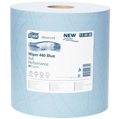 Tork Advanced Wiper 440 Blue Perfomance W1 3ply 255m x 37cm 1pc - 130080