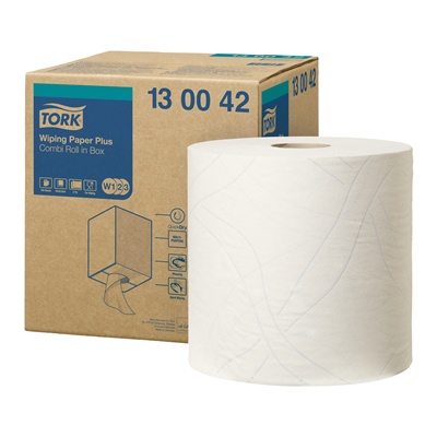 Tork Wiping paper Plus - 2 plis - 255 m x 25.8 cm - 130042