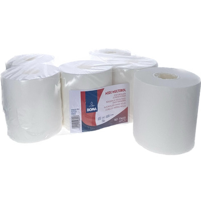 Midi Centerfeed Multirol - virgin tissue - 1 ply - 280 m x 20 cm - WHITE - 6 rolls