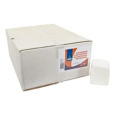 Single sheet toilet paper - virgin tissue - 2 ply - 212 sheets - WHITE - 40 bundles