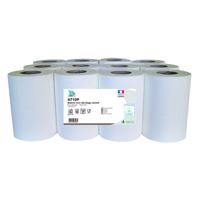 Mini Centerfeed Multirol - zuiver tissue - 2 laags - 50 m x 20 cm - WIT - 12 rollen