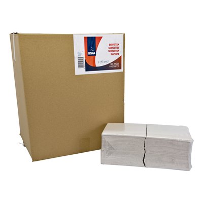 Servetten 32x32cm 1lg WIT