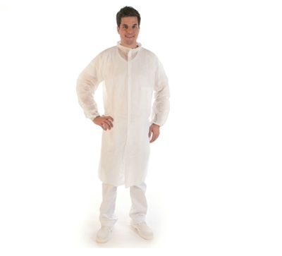Veste de visiteur non-tissé - BLANC