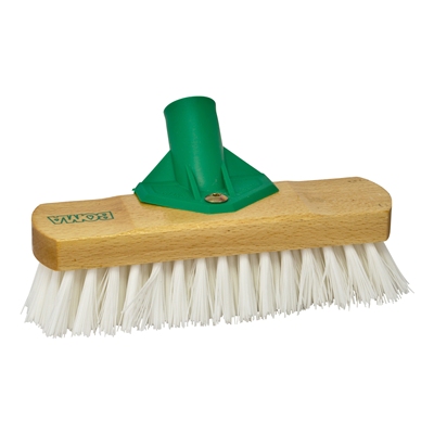 105050: Brosse  rcurer polyamide avec fixe-manche - 23 cm