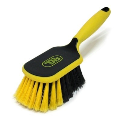 170525: Brosse  main industrie douce - 26 cm - NOIR/JAUNE