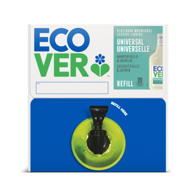 283019: Ecover Lessive Liquide Lavande -  15 l - bag-in-box - 11 langues