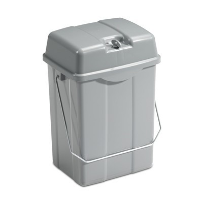 702327: Seau verrouillable - 12 l - GRIS