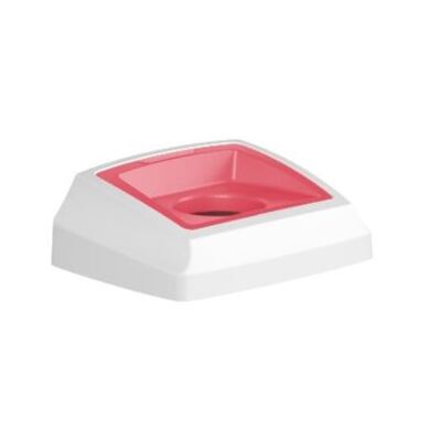 750418: Couvercle pour Bomabin Select Fit - 50 l - BLANC/ROUGE - ouverture ronde