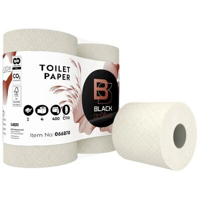 776973: Black Satino GreenGrow Papier toilette traditionnel - Miscanthus - 2 plis - 400 feuilles - gaufré -