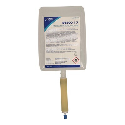 774835: Absynth gel dsinfectant pour les mains - 800 ml (pour distributeur bag-in-box) - Temporairement avec label Desco17 (BE: BE-REG-00756, NL: 15074 N)