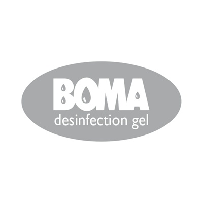 774893: Plaquette "BOMA désinfection gel" pour distributeurs Absynth - GRIS