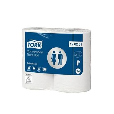 778001: Tork Advanced Toilet Paper Roll Extra Long - 2 plis - 68,30 m x 9,9 cm - 6 x 4 pices (Tork Toilet Plus King Size) - 120261